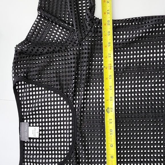 Jordan Taylor Black  Tunic Swim Suit Cover-Up Bathing Suit Cover Size Large - Picture 11 of 12